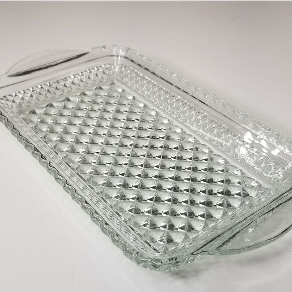 Anchor‎ Hocking Wexford Glass Relish Tray Trinket Dish 5"x9" - Picture 7 of 7